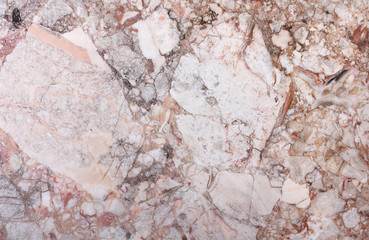 Natural pink marble texture for background or backdrop. Interior marble stone design. Flat lay.