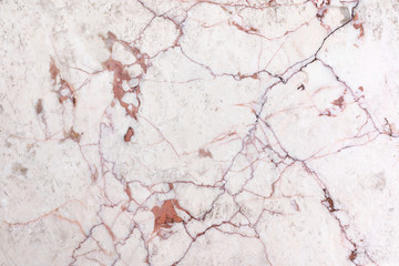 Natural pink marble texture for background or backdrop. Interior marble stone design. Flat lay.