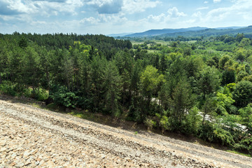 Landscape from dam of Koprinka Reservoir, Bulgaria