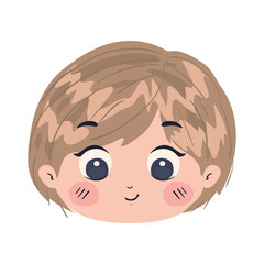 Isolated boy cartoon vector design