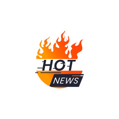 popular news icon (hot news) for journalists
