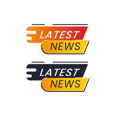 Latest news icons (breaking news) for journalists
