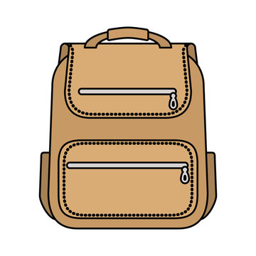 schoolbag supply education isolated icon