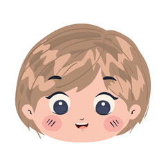 Isolated boy cartoon vector design