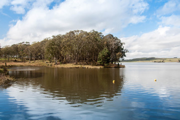 island on the lake