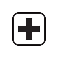 first aid box icon logo collection