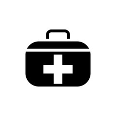 first aid box icon logo collection
