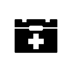 first aid box icon logo collection