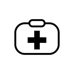 first aid box icon logo collection