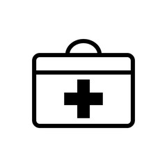 first aid box icon logo collection