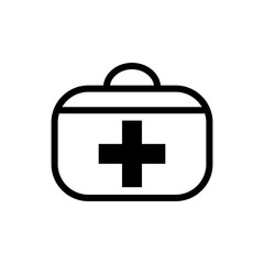Obraz premium first aid box icon logo collection