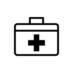 first aid box icon logo collection