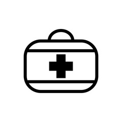 first aid box icon logo collection