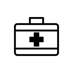 first aid box icon logo collection