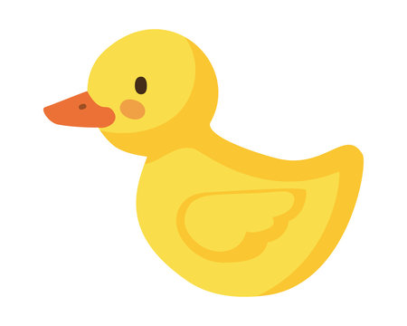 Isolated duck toy vector design