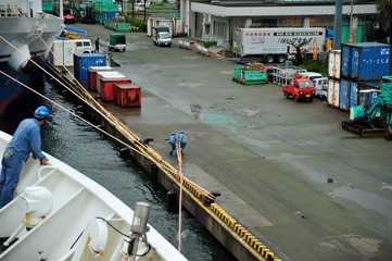 Fototapeta na wymiar 鹿児島港