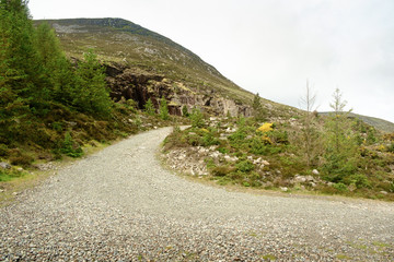 Fototapeta na wymiar Road in Irish mountains