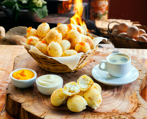 Brazilian snack, traditional cheese bread