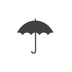 Umbrella Icon in Black Color