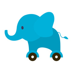Isolated elephant toy vector design