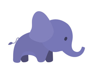 Isolated elephant toy vector design