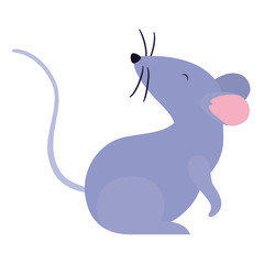 Isolated mouse cartoon vector design