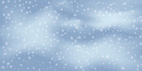 Snowflakes, snowfall.