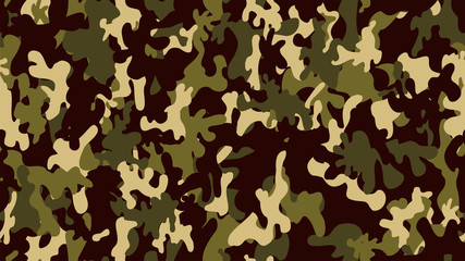 Camouflage background. Seamless pattern.Vector. 迷彩パターン