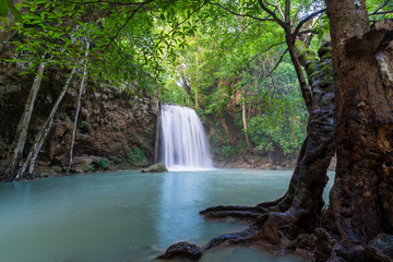 Waterfalls In Deep Forest
