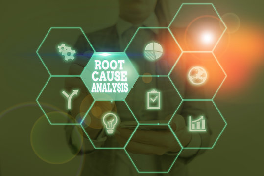 Writing Note Showing Root Cause Analysis. Business Concept For Method Of Problem Solving Identify Fault Or Problem