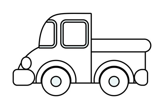 Isolated truck toy vector design