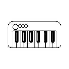 Isolated piano toy vector design