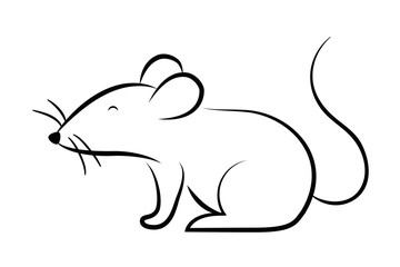 Isolated mouse cartoon vector design