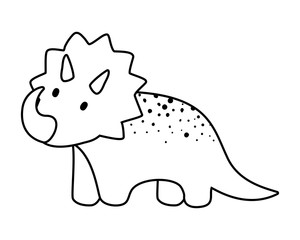 Isolated dinosaur toy vector design