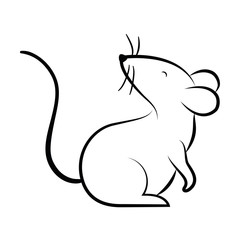 Isolated mouse cartoon vector design