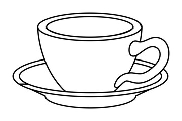 Isolated tea cup vector design