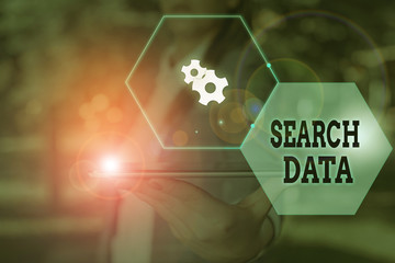 Handwriting text Search Data. Conceptual photo efficient retrieval of specific items from a set of...