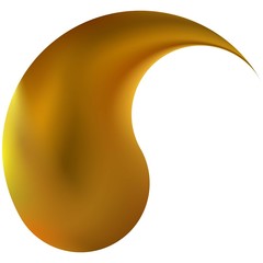 Blurred background in the form of yin or yang.