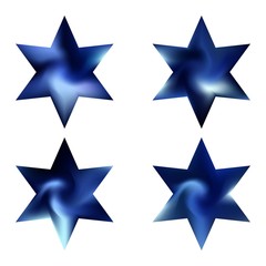 Kit of hexagram gradient backgrounds.