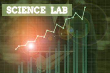 Word writing text Science Lab. Business photo showcasing special facility where experiments are done and with equipment