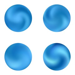 Set with modern round colorful backgrounds.
