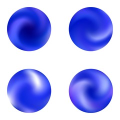 Collection with round modern backgrounds.