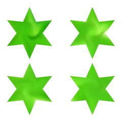 Collection of hexagram colored backgrounds.