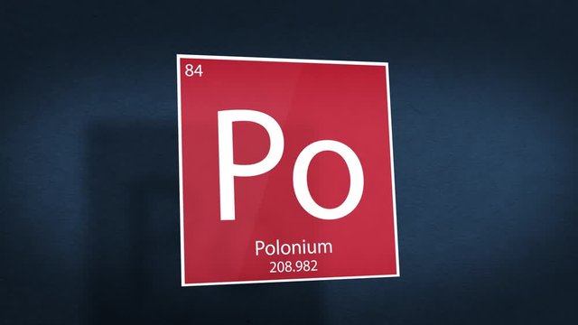 Periodic Table of Elements Cinematic Animated Series - Element Polonium hovering in space