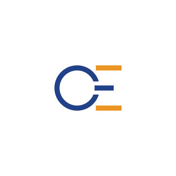 letter eo or oe logo vector templates