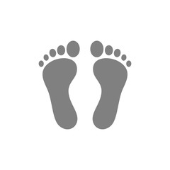 human footprint icon vector design symbol