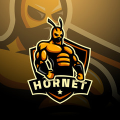 Hornet super hero logo esport