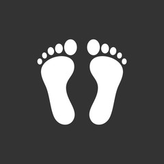 Fototapeta na wymiar human footprint icon vector design symbol
