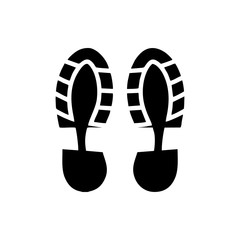human footprint icon vector design symbol