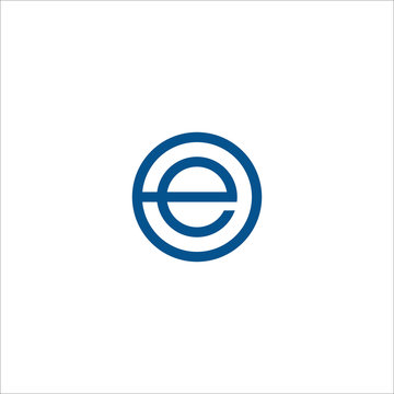 Initial letter eo or oe logo vector design templates
